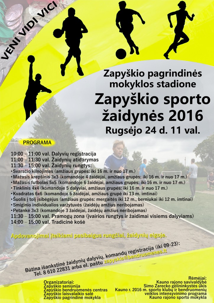 Zapyškio žaidynės 2016 galutinis